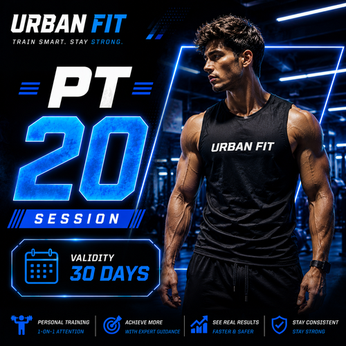 20 personal training sessions at URBAN FIT gym, Banashankari